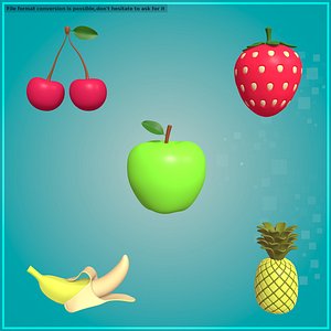 Fruits Pack 3D model