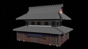 japanese building 3D model
