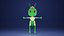 3D Cute Green Ant Boy model