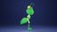 3D Cute Green Ant Boy model