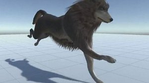 3D Wolf Rigged Animated Sit sleep So on check description