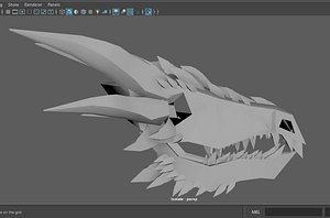 dragon skull 3D