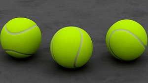 3d tennis ball model