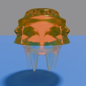 3D transparent jellyfish model