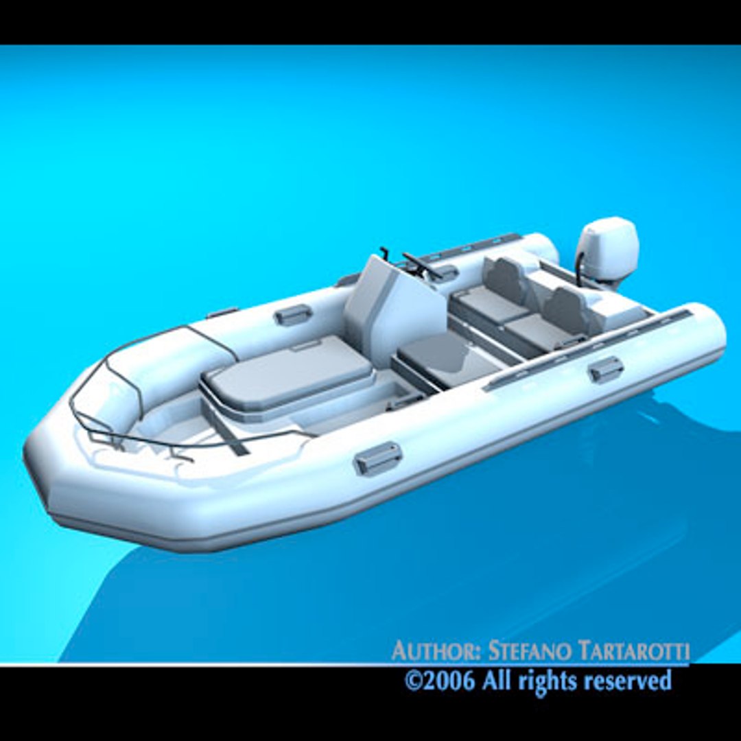 zodiac inflatable boat 3ds