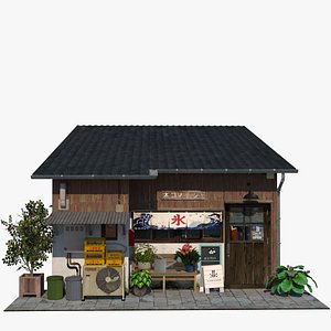 3D old tokyo store model
