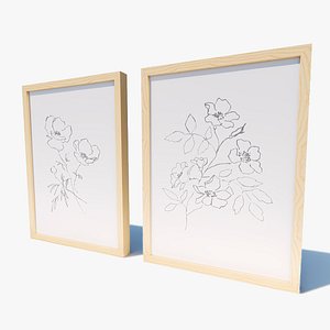 Lumion Ready - PETAL LANE HOME Rustic Brown Flower Drawing A and B