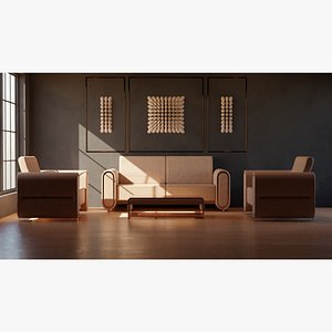 3D Sofa set 04
