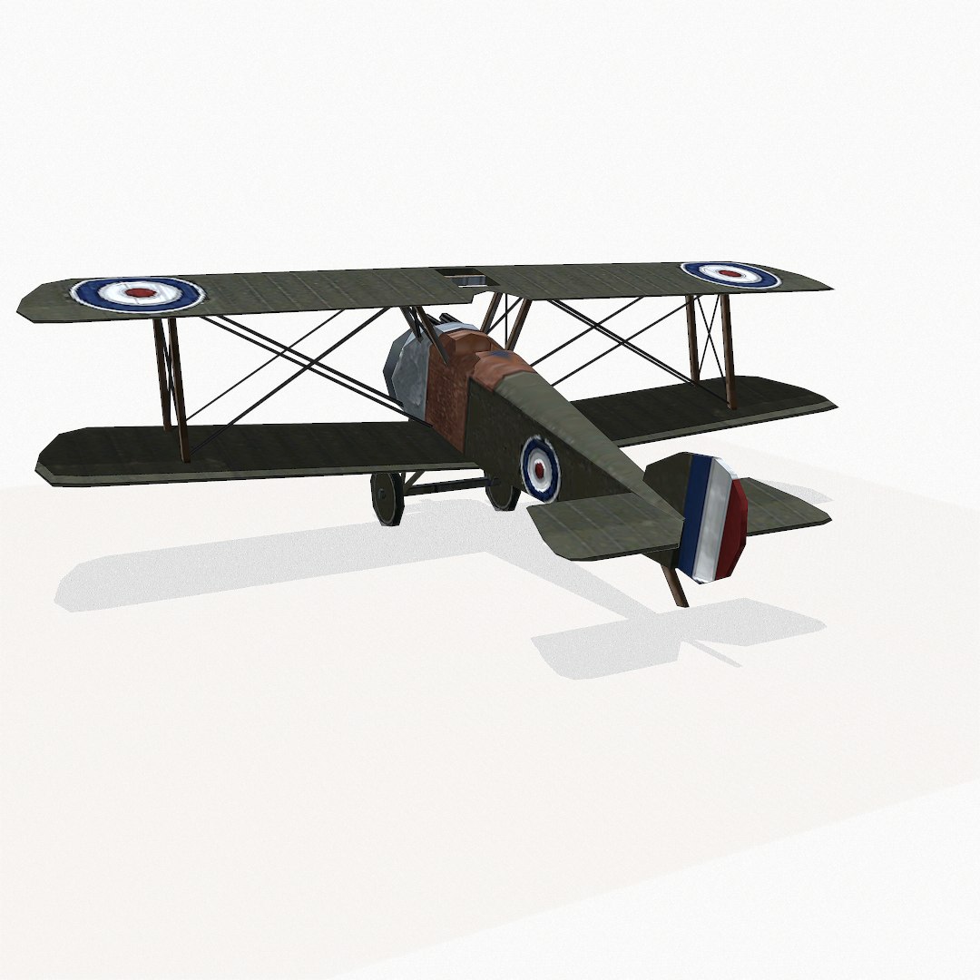 Sopwith Camel Fighter Aircraft 3d Model