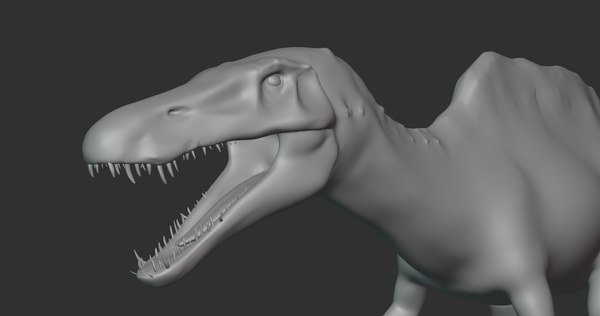 modelo 3d Sigilmassasaurus Basemesh Low Poly - TurboSquid 2107684