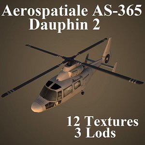 3d aerospatiale as-365 dauphin