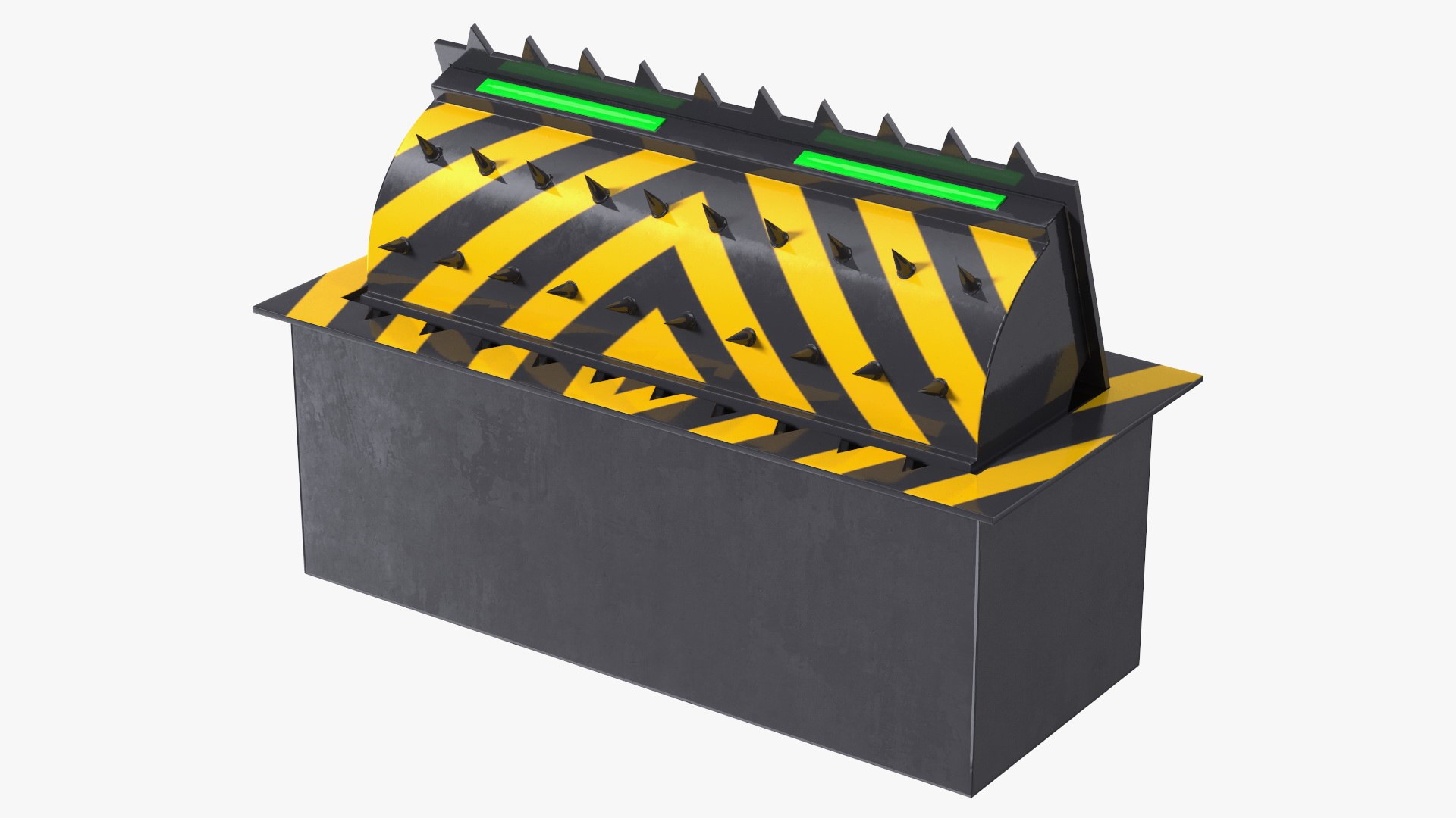 Road Blocker Small 3D model for industrial visualization, technical presentation, simulation, product rendering, and animation