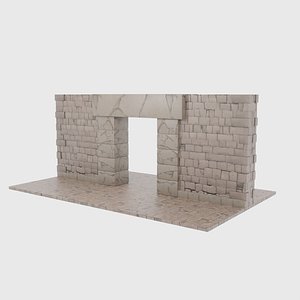 Ancient entrance for games 3D
