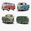 3d volkswagen type 2 simple