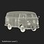 3d volkswagen type 2 simple