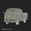 3d volkswagen type 2 simple