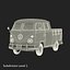 3d volkswagen type 2 simple