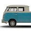 3d volkswagen type 2 simple
