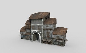 games house buildings 3D model