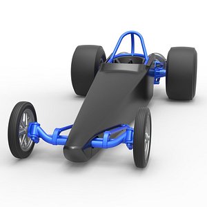 Dragster with twin Turbo drag axle Scale 1 to 25