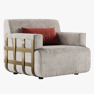 Rugiano Dafne armchair 3D model