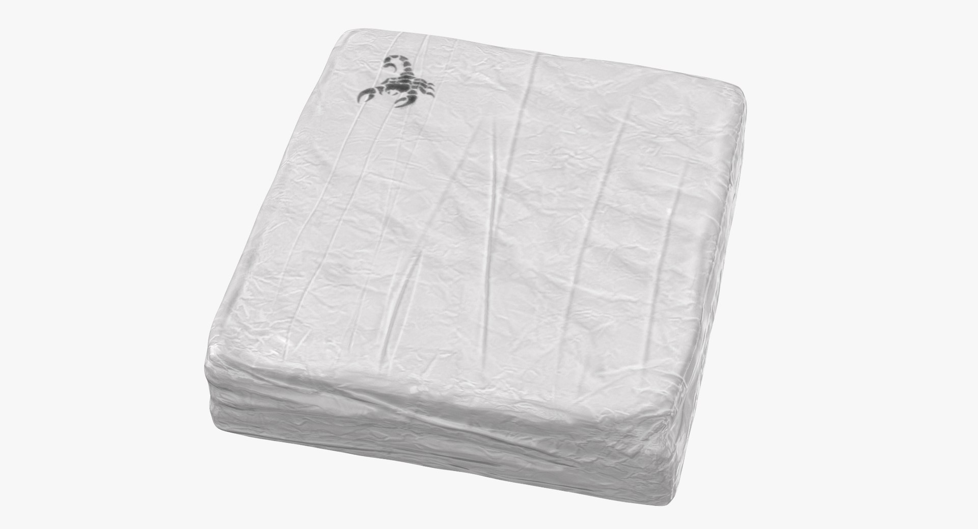 Large wrapped drug brick 3D model TurboSquid 1149778