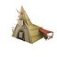Hut of the barbarian hunter Low-poly 3D model