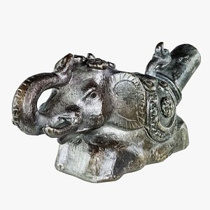 3D Elephant Pipe Remastered model