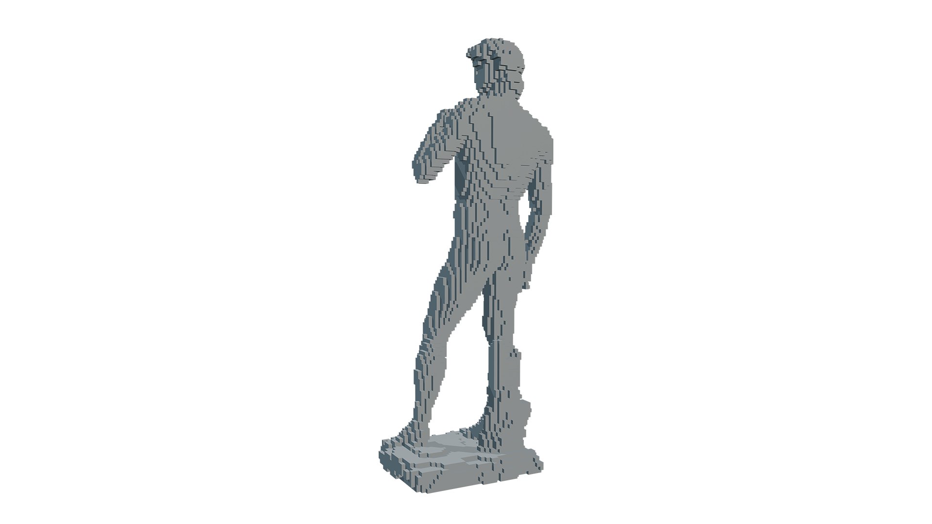 3D Pixel David Model - TurboSquid 1687123