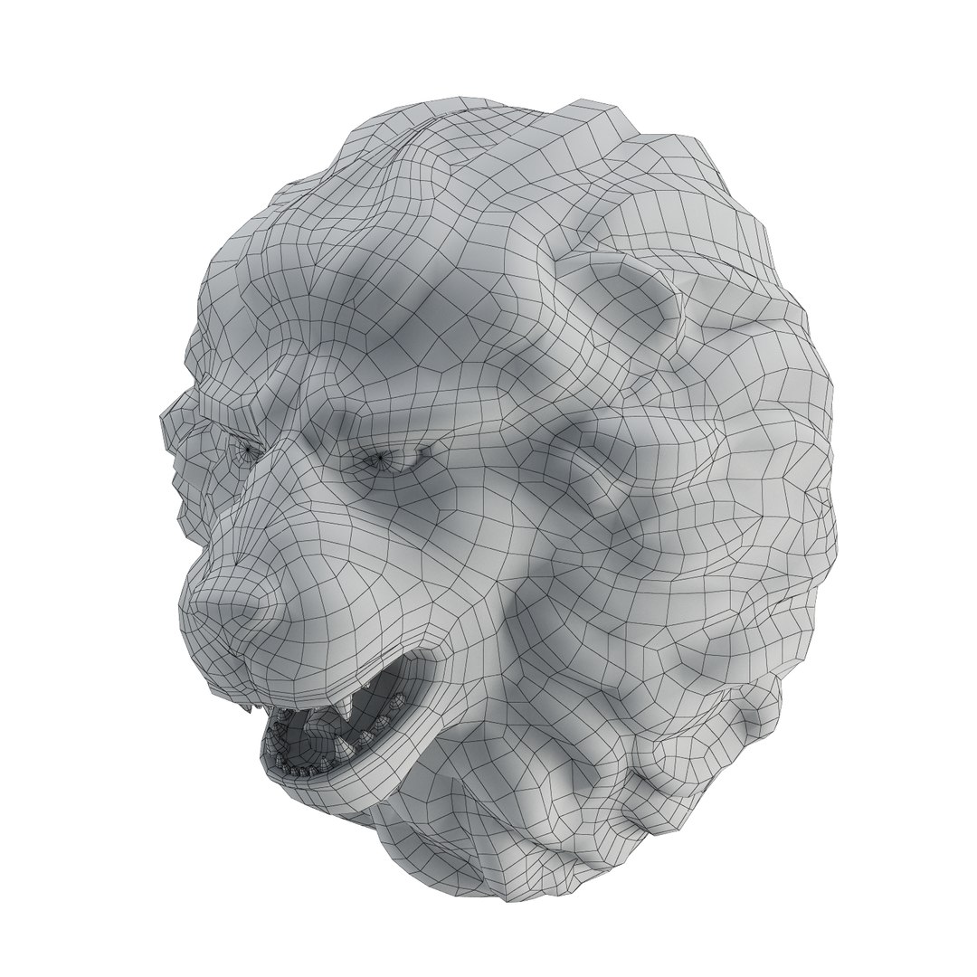 Lion Head 3D - TurboSquid 1167658