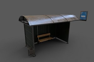 bus stop 3D model