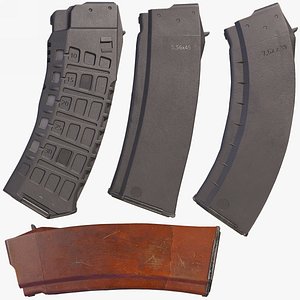 3D 4 Gun Magazine AK Rifle