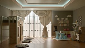 3D model kids room