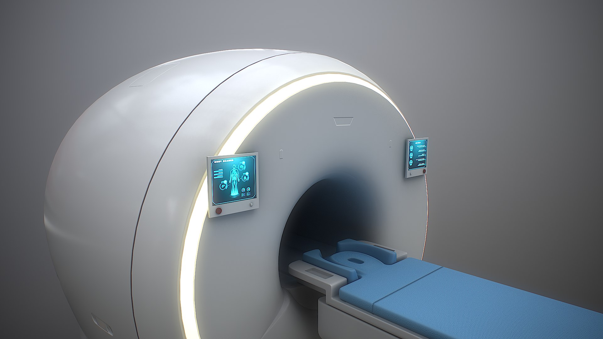 3D MRI Scanner MRT Low-poly Model - TurboSquid 2337858