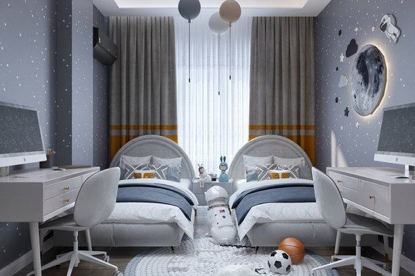 3D model kids bedroom 3D