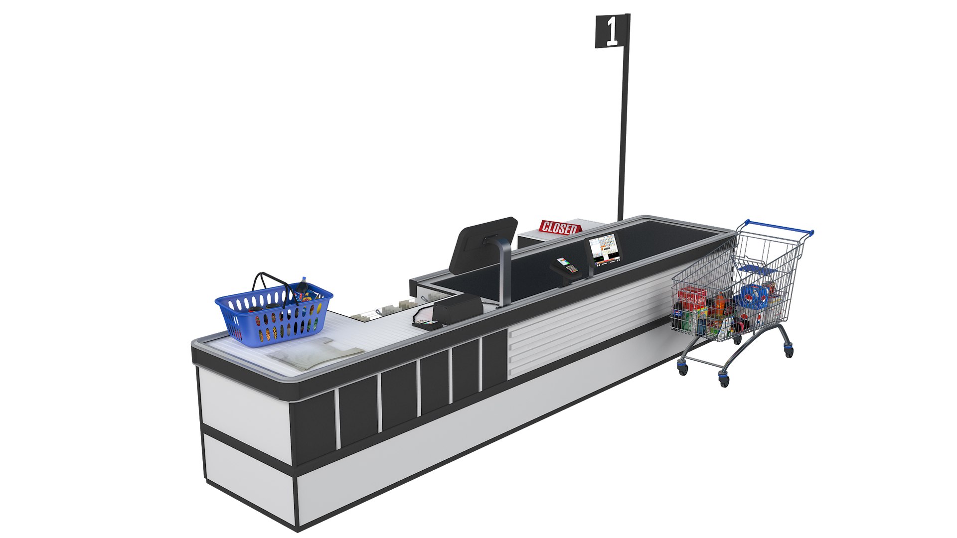 Checkout Retail Model - TurboSquid 1573115
