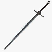 Fantasy Sword RPG German Bastard Sword Greatsword Longsword Zweihander Two Handed Double Edge Blade