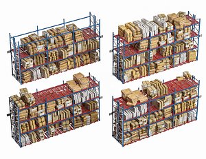 3D model Warehouse Rack Shelf Display Shop Tool Rack