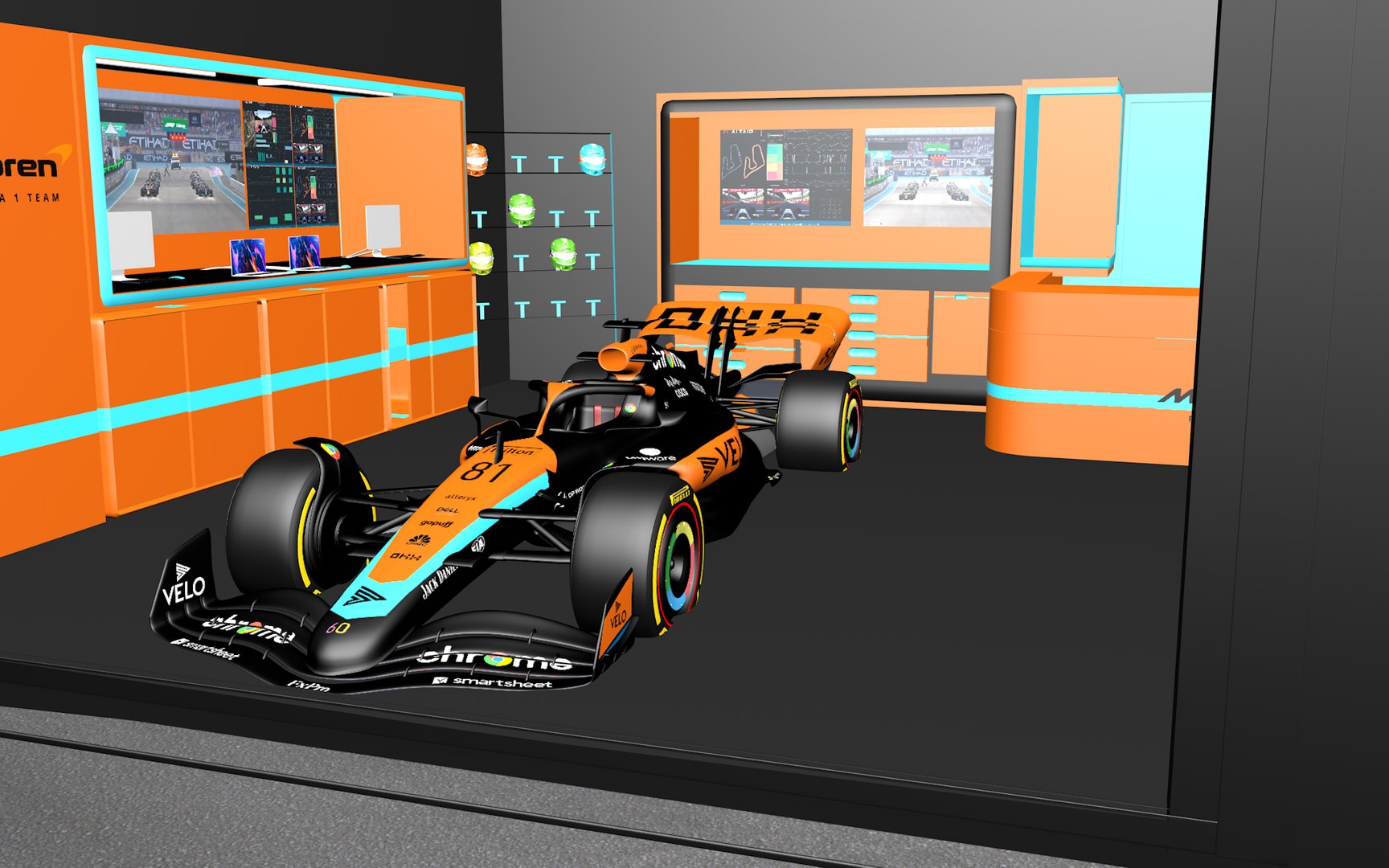 Garage Formule 1 Mclaren 3D TurboSquid 2156783