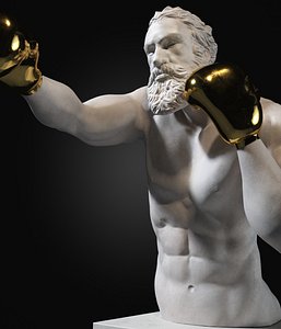 sculpture boxer 3D model