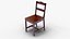 3D Classic Wooden Chair 3D Model - Realistic PBR Textured Furniture