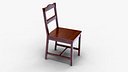 Classic Wooden Chair 3D Model - Realistic PBR Textured Furniture