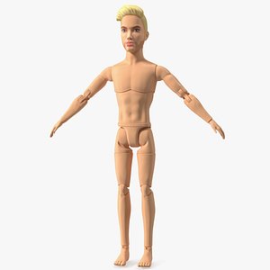 Barbie Ken GTD90 T-pose Fur