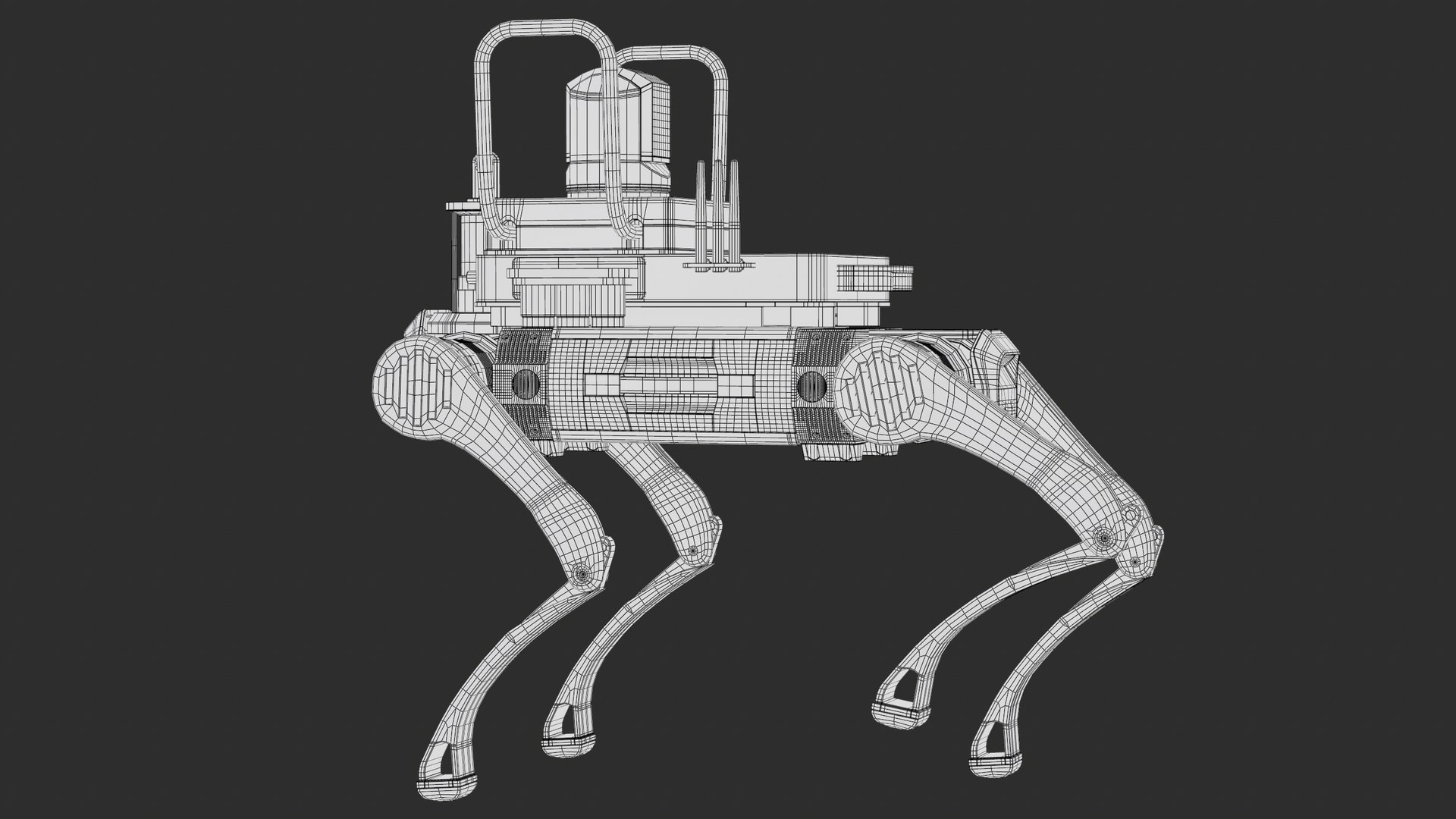 Firefighter Robot Unitree B2 Rescue Modification PBR 3D model https://p.turbosquid.com/ts-thumb/jd/MKwhqV/8P/screenshot019_wire/png/1767976014/1920x1080/fit_q87/5363e550879b2db97680f1955f1a4afed56f0444/screenshot019_wire.jpg