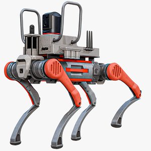 Firefighter Robot Unitree B2 Rescue Modification PBR