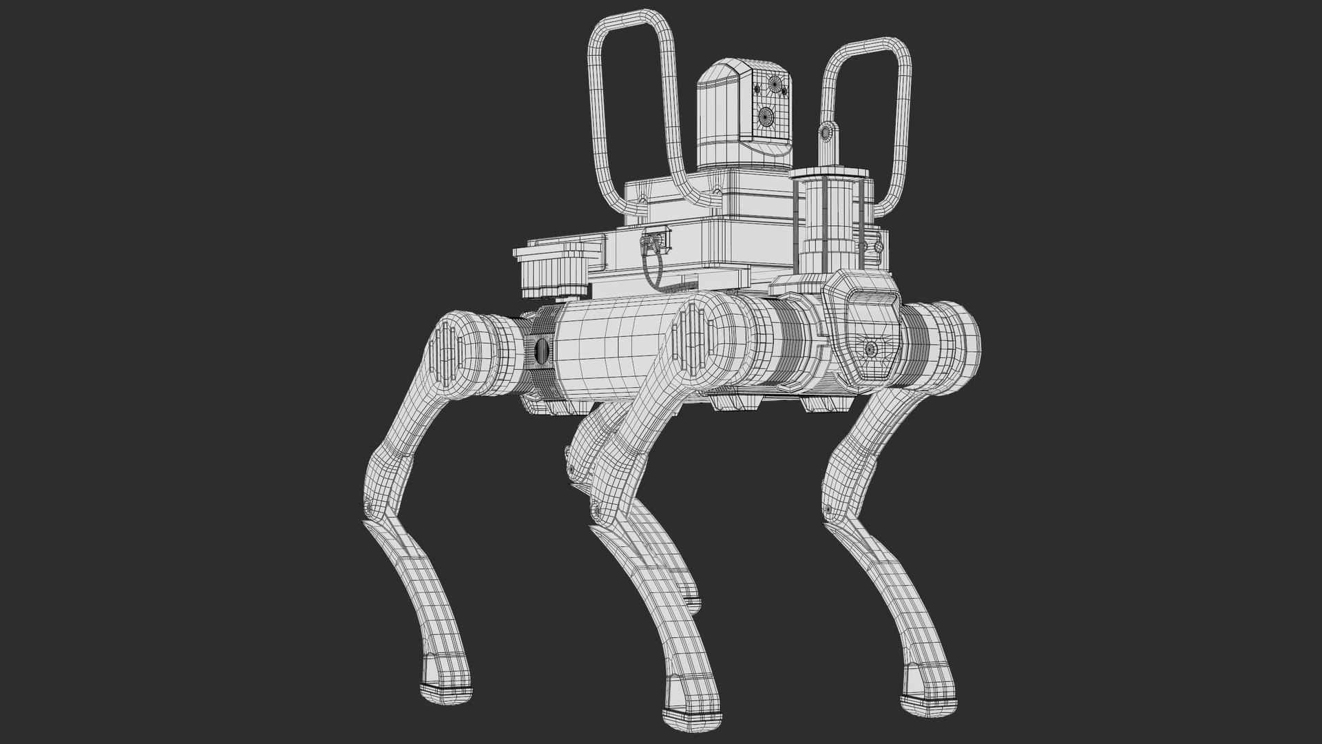 Firefighter Robot Unitree B2 Rescue Modification PBR 3D model https://p.turbosquid.com/ts-thumb/jd/MKwhqV/wW/screenshot007_wire/png/1767975999/1920x1080/fit_q87/d301b0af3c159fa32f4142f5bd16fc83a340b6c7/screenshot007_wire.jpg
