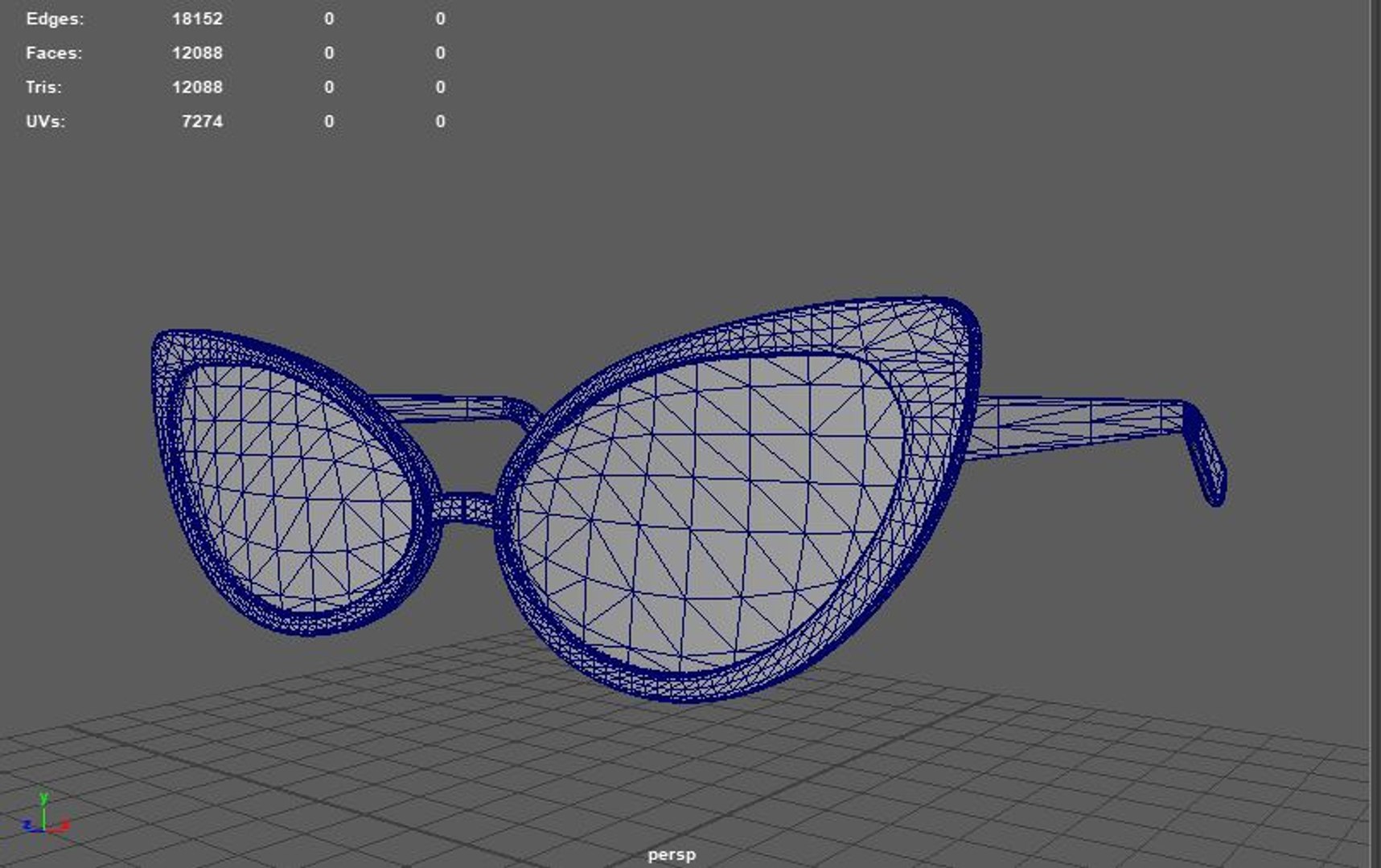 Cat Eye Glasse 3D Model 3D Model - TurboSquid 2335190