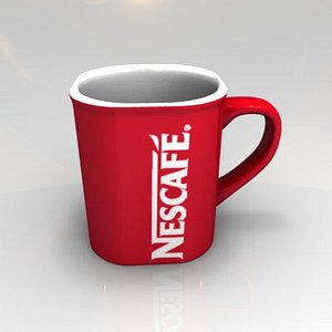 3d nescafe cup