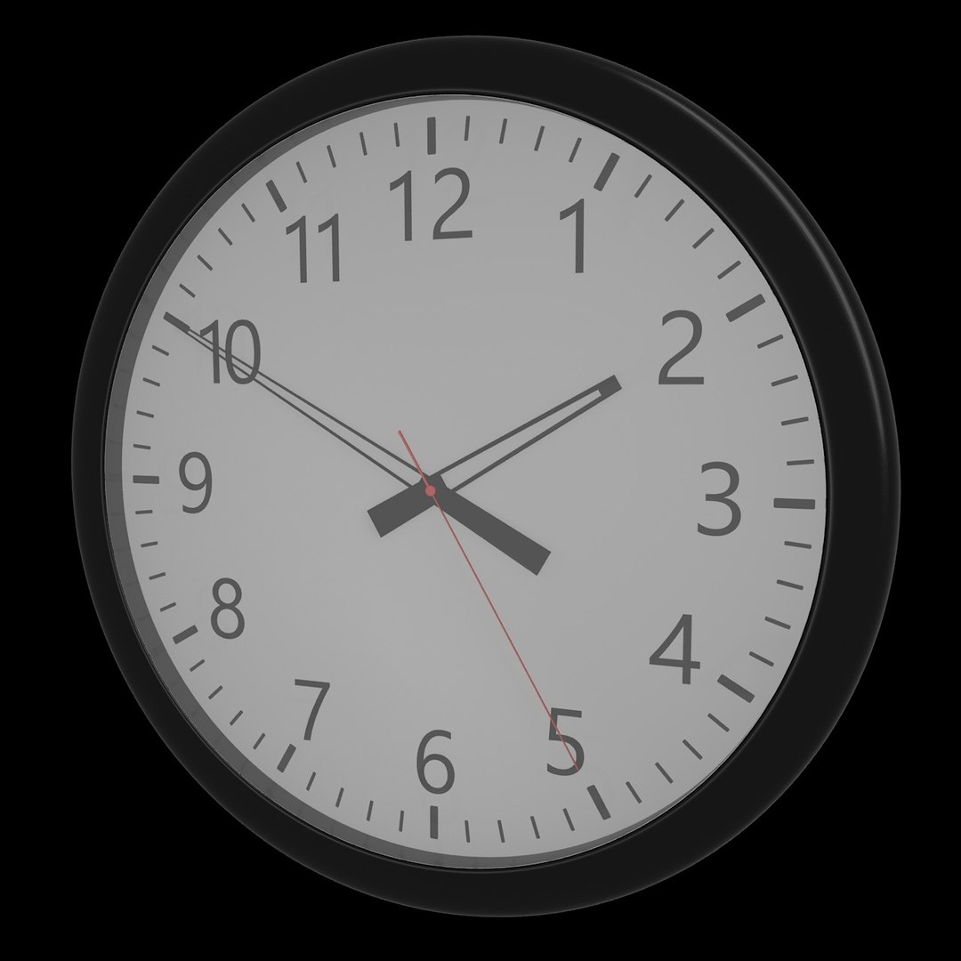 Wall Clock 3D Model - TurboSquid 1168921