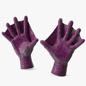 Power Swimming Gloves Rigged for Modo 3D model